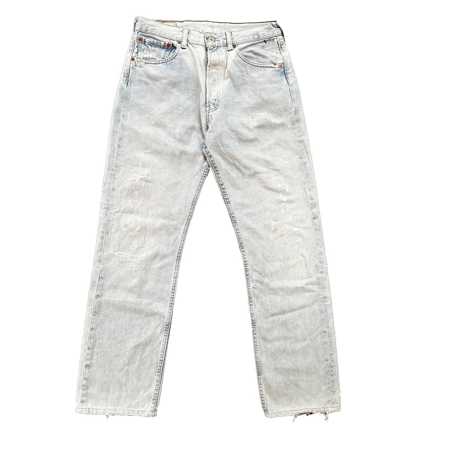 VTG Y2K Levis 501 Button Fly 31x32 Tag Jeans Light Wash 90s Blue XX Act 29x29