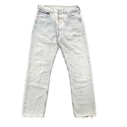 VTG Y2K Levis 501 Button Fly 31x32 Tag Jeans Light Wash 90s Blue XX Act 29x29