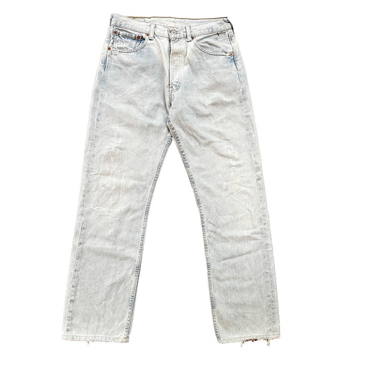 VTG Y2K Levis 501 Button Fly 31x32 Tag Jeans Light Wash 90s Blue XX Act 29x29