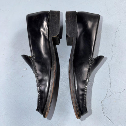 Cole Haan Italy Black Leather Kiltie Italian Loafer Men's 8M VGUC VTG 90s Shoes