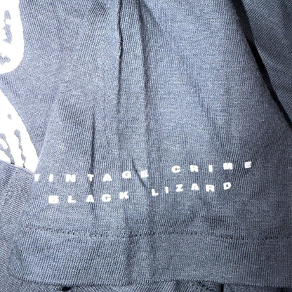 VTG 90s Minimal Lizard Graphic T Shirt Nature Reptile Desert Southwest Art Black