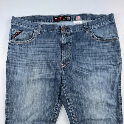Ariat M4 FR Jeans Mens Blue Flame Resistant Cat 2 Relaxed Boot Cut 42x30 Denim