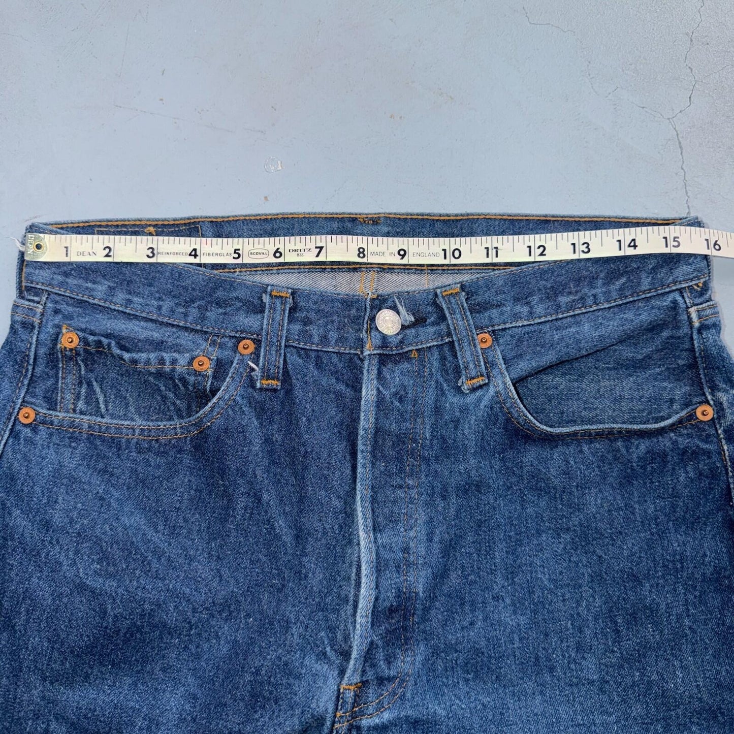 Levis 501 Vintage 80s Redline Selvedge USA XX Jeans Dark Wash 34x38 Act 31x34