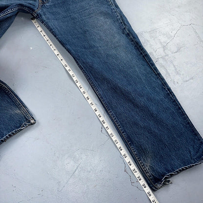 Levis 501 Vintage 90s USA XX Straight Leg Jeans Blue Med Wash 40x30 Act 38x30