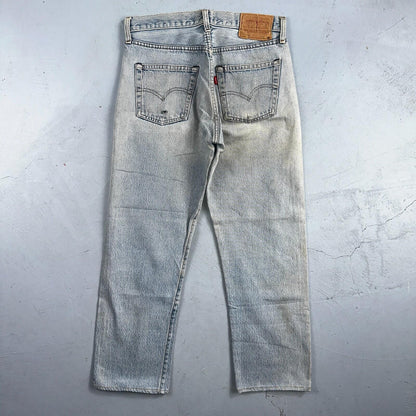 Levis 501 Vintage 80s Redline Selvedge USA XX Jeans Light Wash 1980s Act 30x26