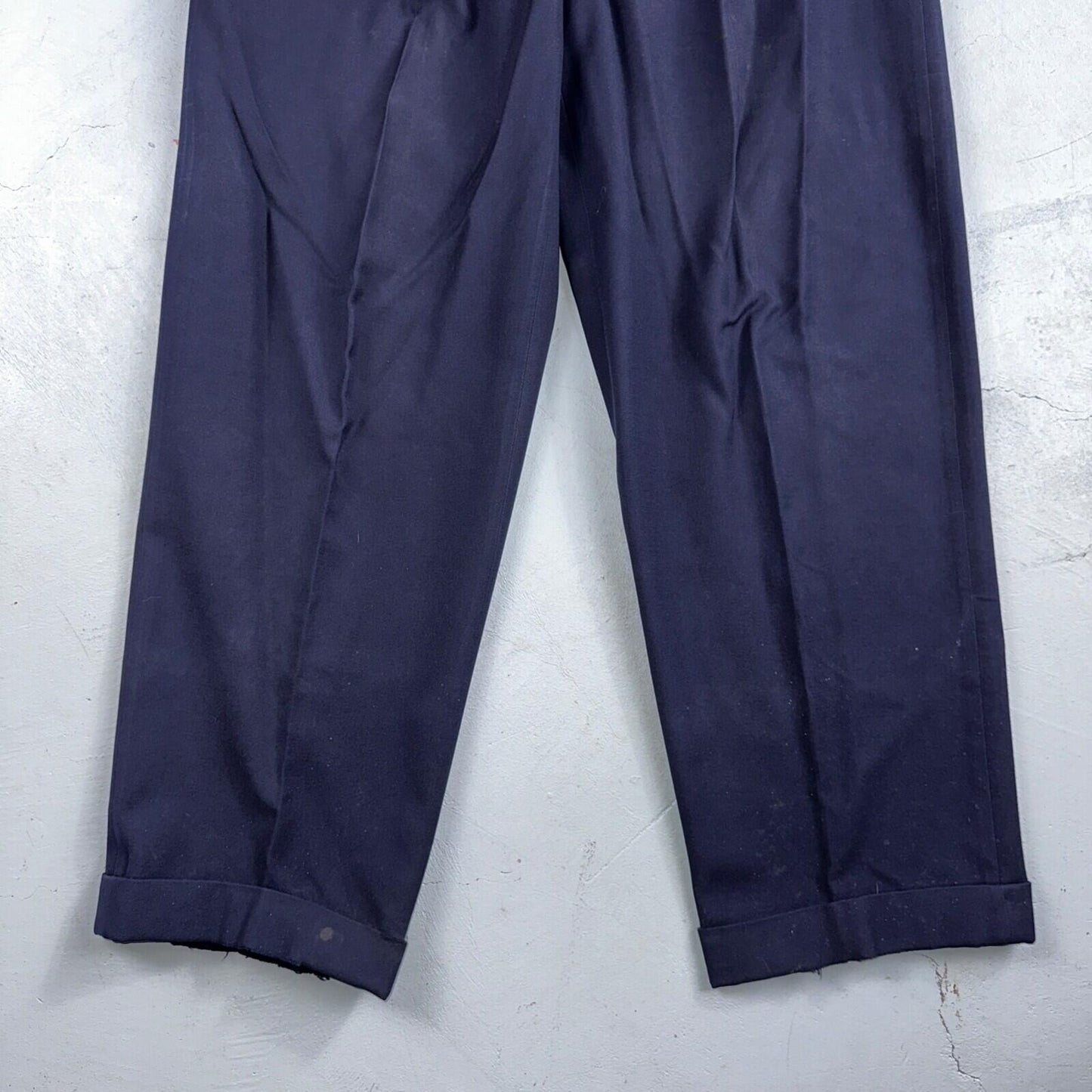 VTG Mens 2 PC Suit 42 Jacket Coat Pants Blue Rockabilly 1950s Thrashed Ripped