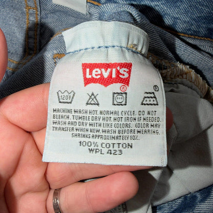 Levis 501 Vintage Y2K 90s XX Straight Leg Jeans Blue Light Wash 34x34 Act 31x30