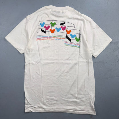VTG 90s Disney Snow White Whistle While You Work NOS Graphic T Shirt Theme Park