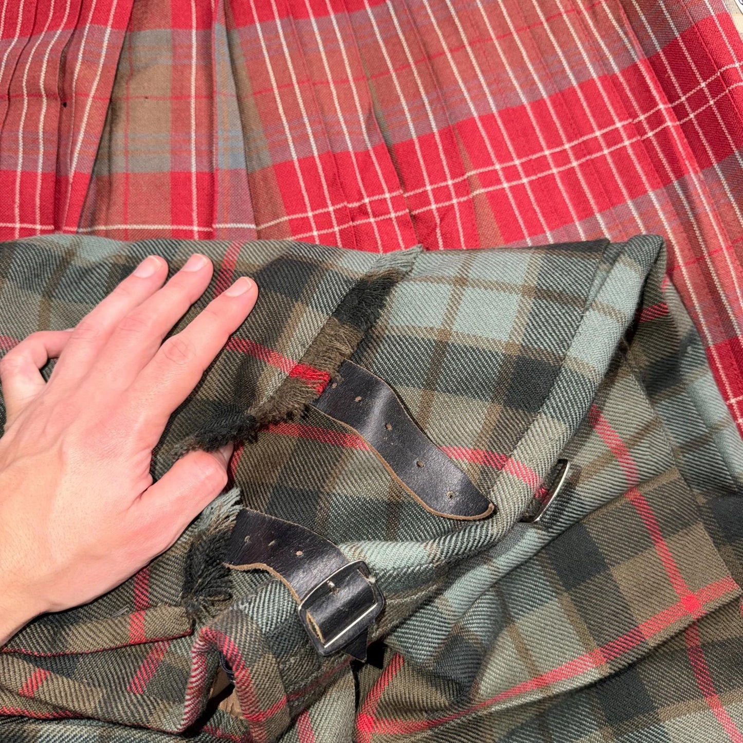 Womens Lot Of 4 Vintage Skirts Plaid Preppy School Pleated Wool Tartan Pendleton