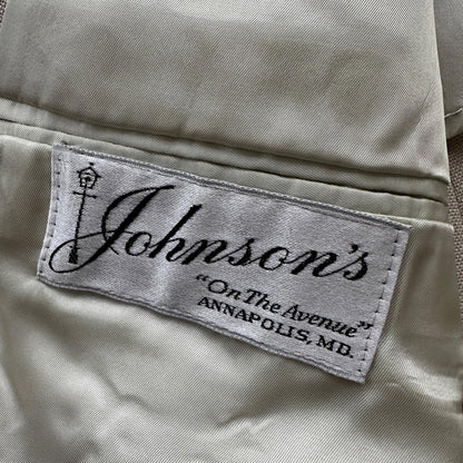 VTG Union Sport Coat Mens 42 Johnson Blazer Button Cricketer 70s 1970s Tan