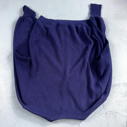 Vintage 80s JCPenney Acrylic Cardigan Sweater Men’s Size M Blue Penneys 1980s