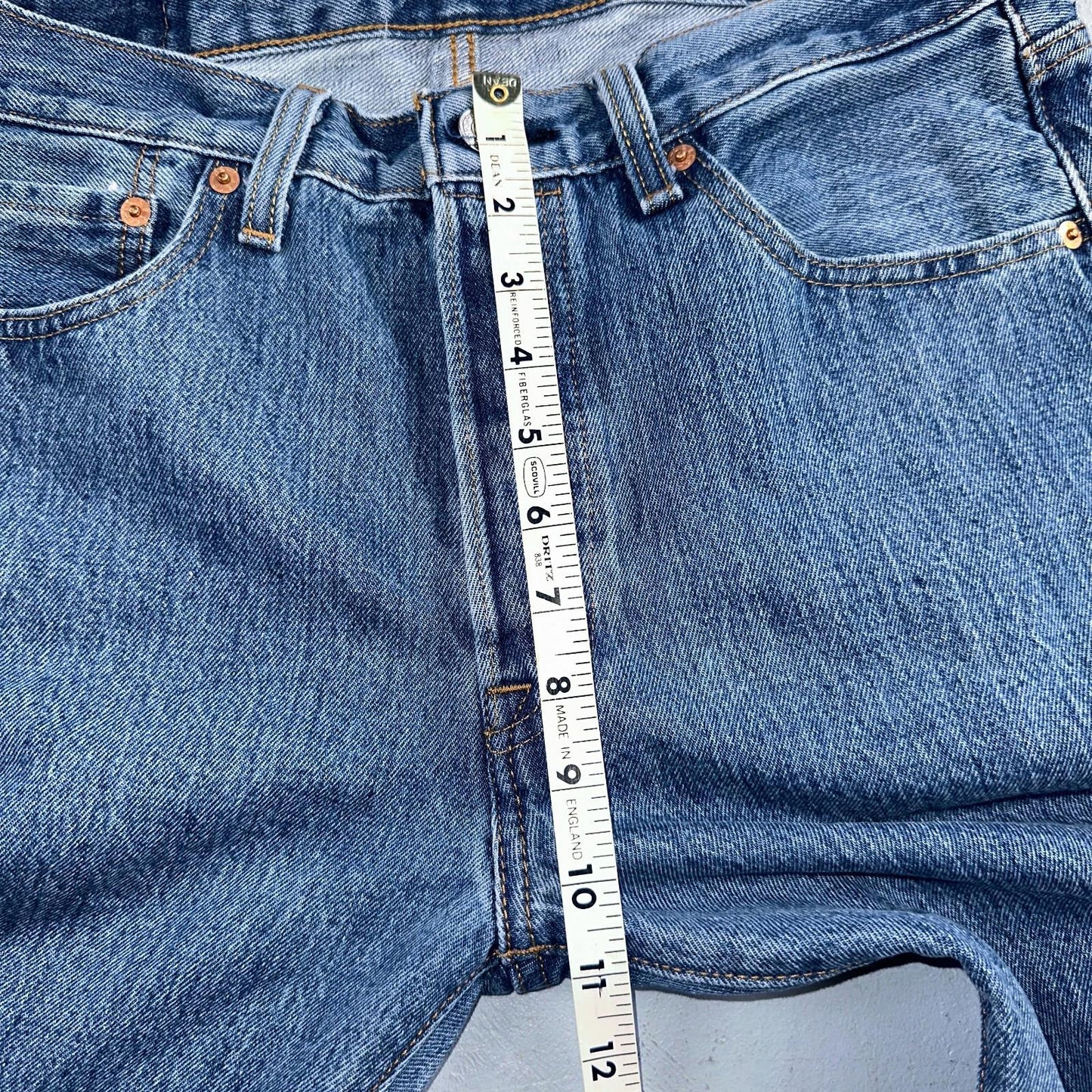 Levis 501 Vintage Y2K XX Straight Leg Jeans 32x32 Med Wash 2000s Act 32x31