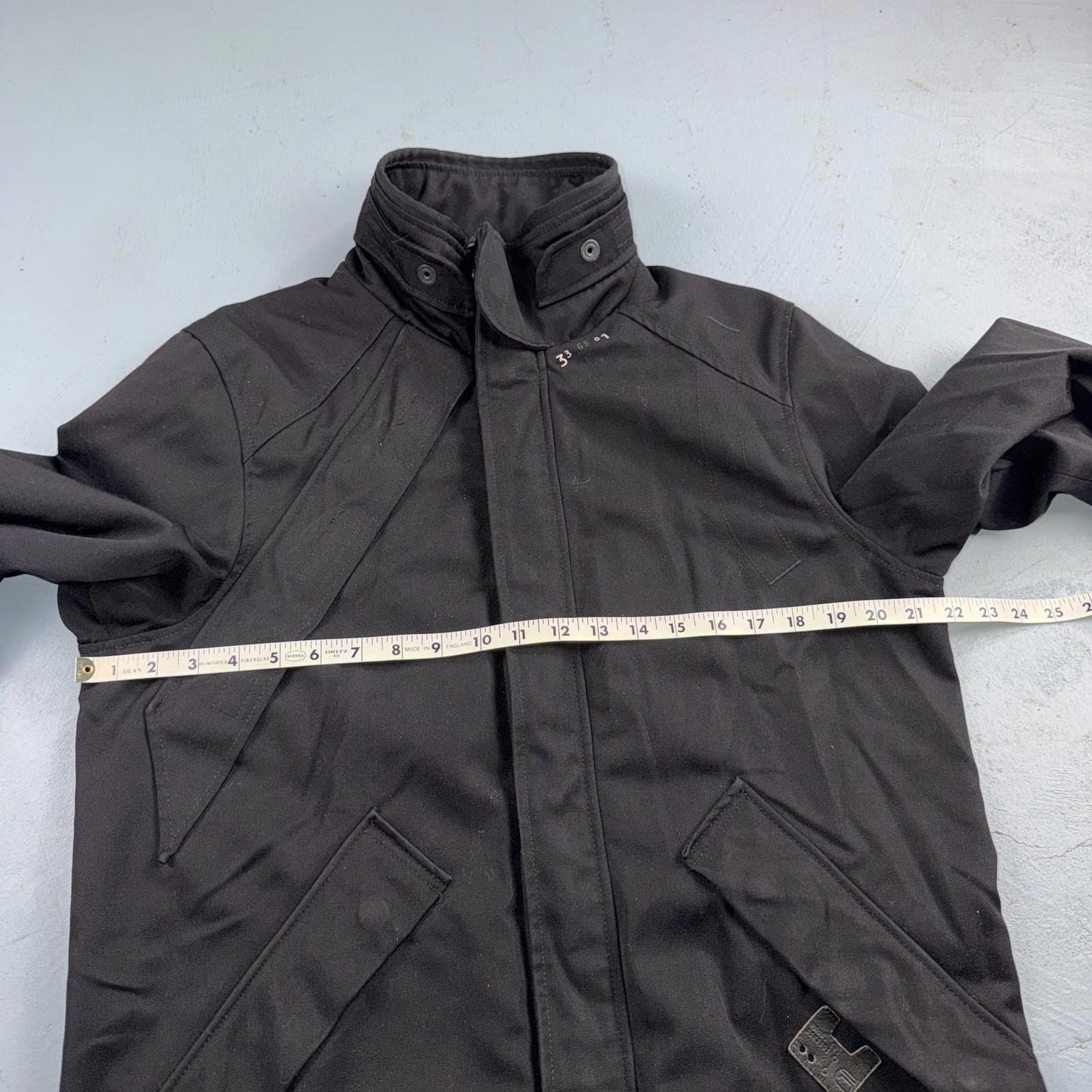 Men's G-Star MFD Short Parka Jacket Large Distressed Military Style Y2K No Hood