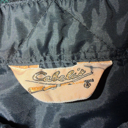 VTG Cabelas Shirt Mens M Buffalo Plaid Wool Blend Flannel Workwear Logger Green