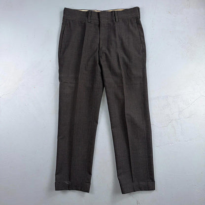 1960s 1950s VTG Mens 2 PC Suit 38 Jacket Coat Pants Gray Union Wool Rockabilly