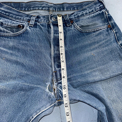 Levis 501 Vintage 80s Redline Selvedge USA XX Jeans Light Wash 35x36 Act 31x31