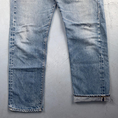 Levis 501 Vintage 80s Redline Selvedge USA XX Jeans Light Wash 30x31 Act 29x27