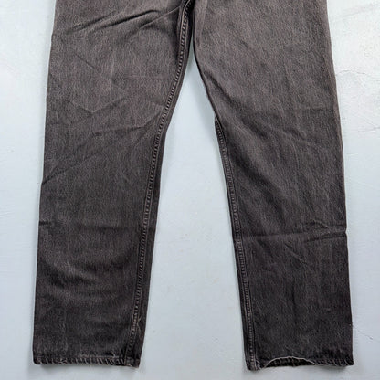 Levis 501 Vintage 90s USA XX Straight Leg Jeans Black Light Wash 40x34 Act 37x33