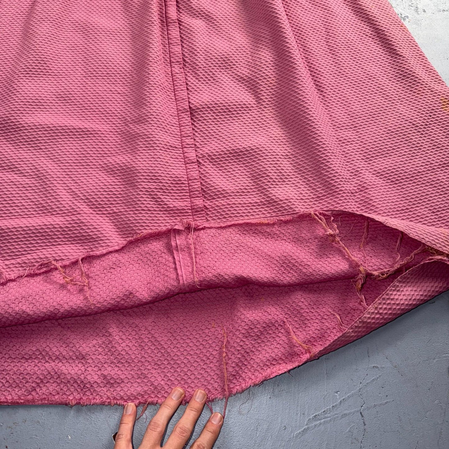 VTG 1950s Pink Dress Dorian? Small California Designer Rockabilly Long Bolo