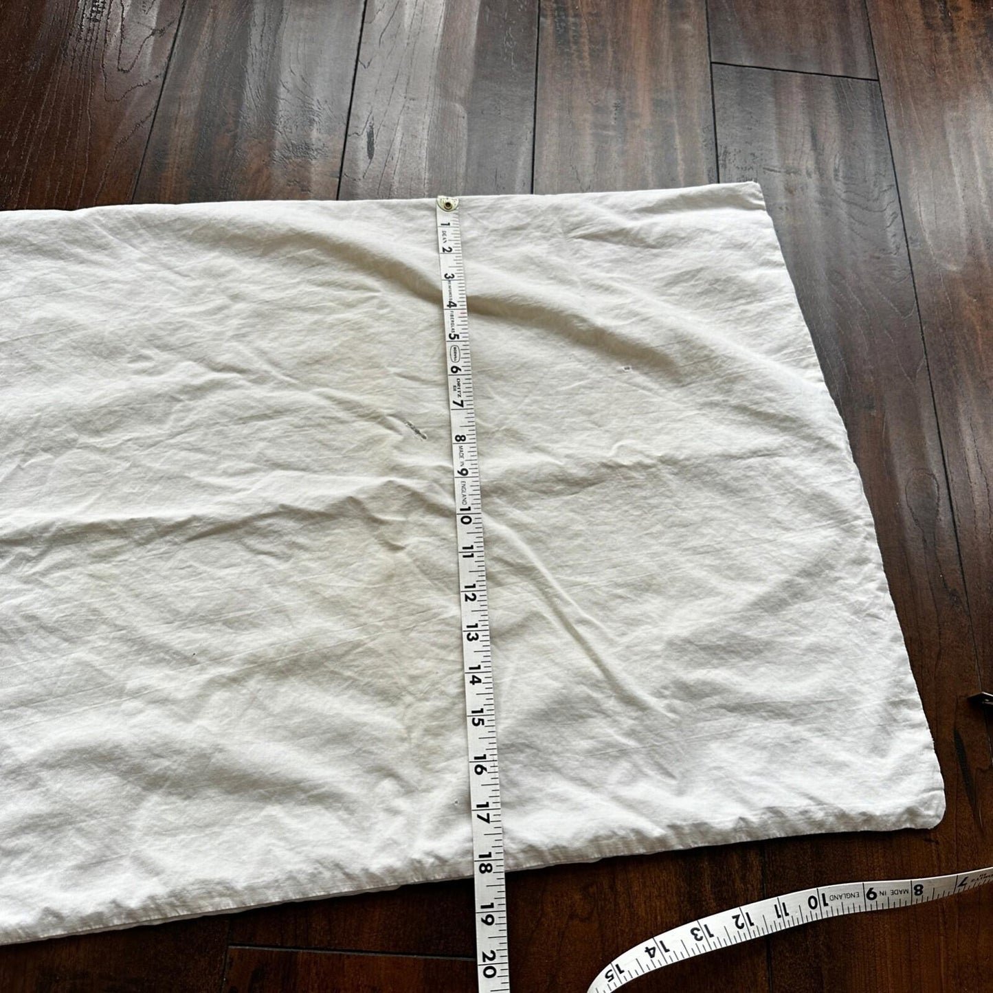 VTG WWII Pillow White Cotton USN Cover 1940s US Army Pillowcase 40s 50s