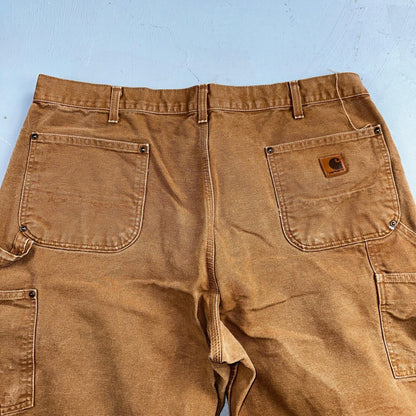 Carhartt VTG Double Knee Carpenter Pants B01 B136 BRN Brown 40x30 Act 38x29