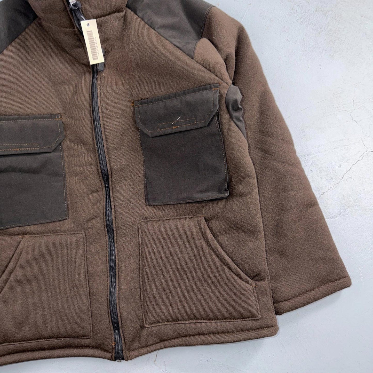 VTG 90s Sherpa Lined Full Zip Cold Weather Jacket Large Synthetic Fiber Bear