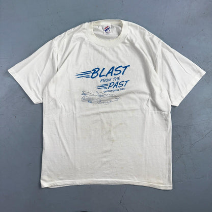 Blast For The Past Jerzees 80s VTG T Shirt Car Back To Future 1980s Graphic Art