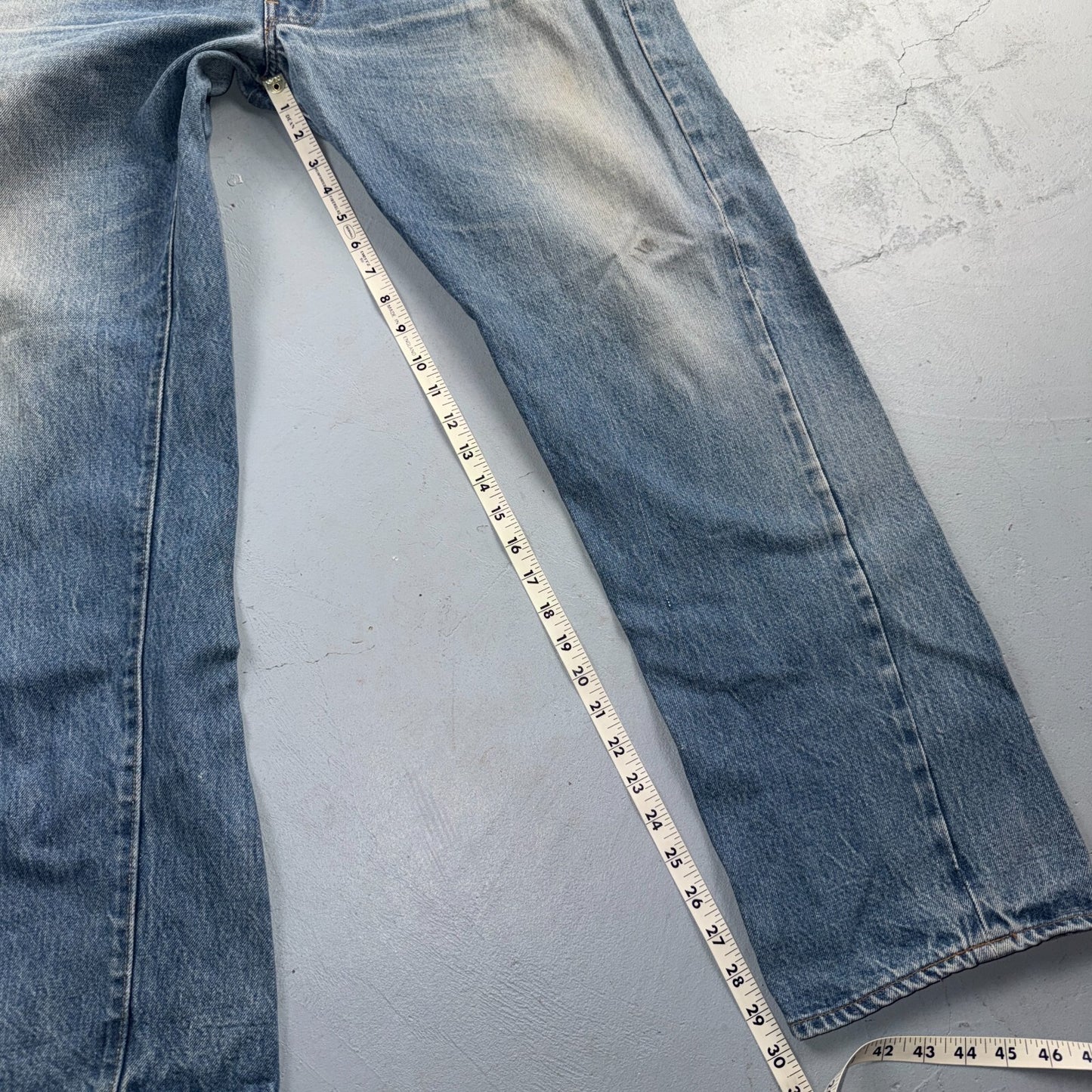 Levis 501 Vintage 80s Redline Selvedge USA XX Jeans Light Wash 40x34 Act 38x30