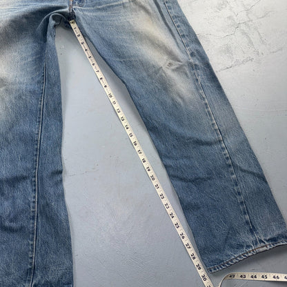 Levis 501 Vintage 80s Redline Selvedge USA XX Jeans Light Wash 40x34 Act 38x30