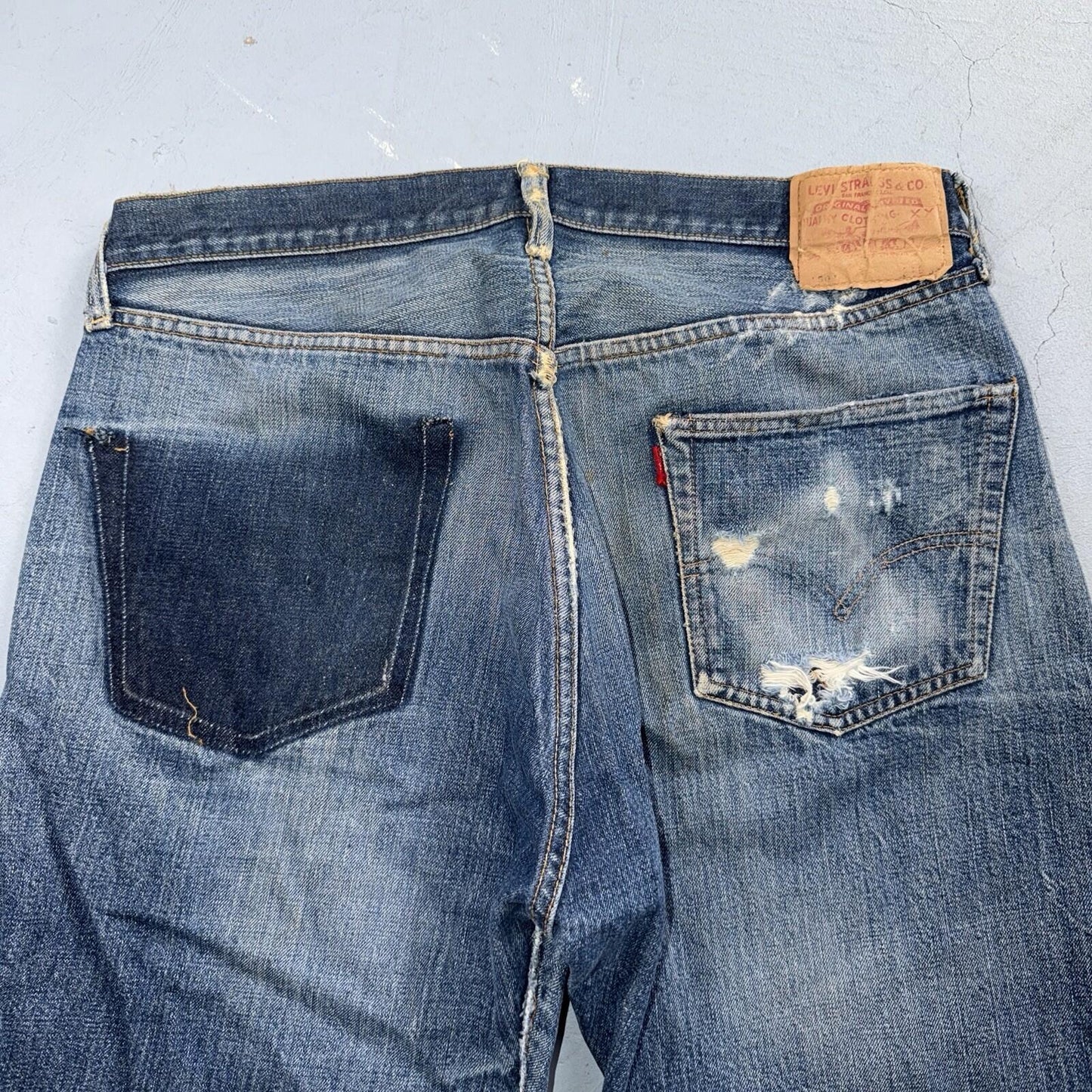 Levis 501 Big E Vintage 60s Redline Selvedge USA XX 1960s Jeans 66 Act 35x33