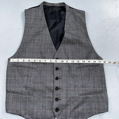 VTG Mens 3 PC Suit 42 Jacket Coat Pants Vest Plaid Rockabilly 70s 1970s Brown