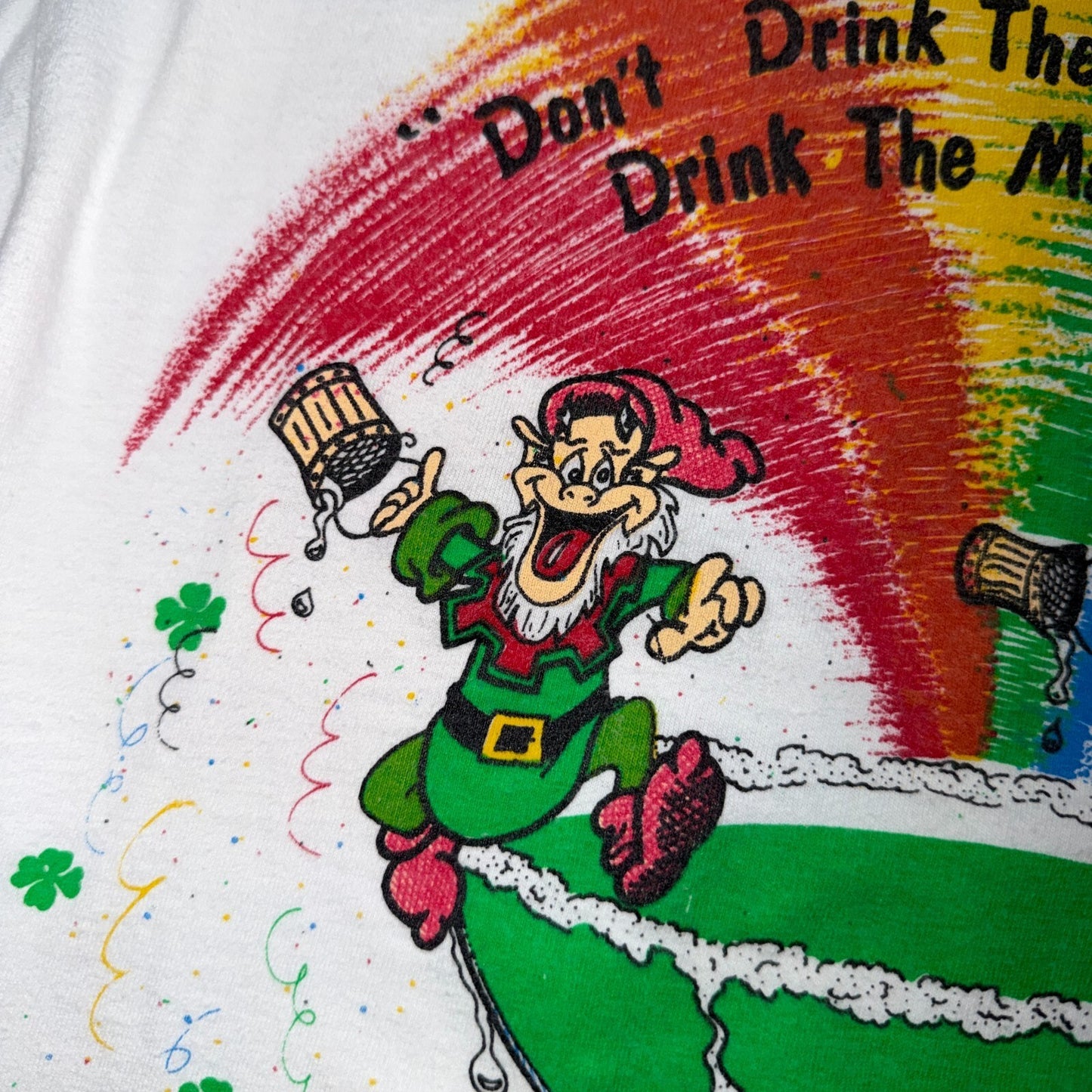 Margarita Elves VTG T Shirt Drinking Alcohol Smurfs Funny Graphic Pipis Lucky
