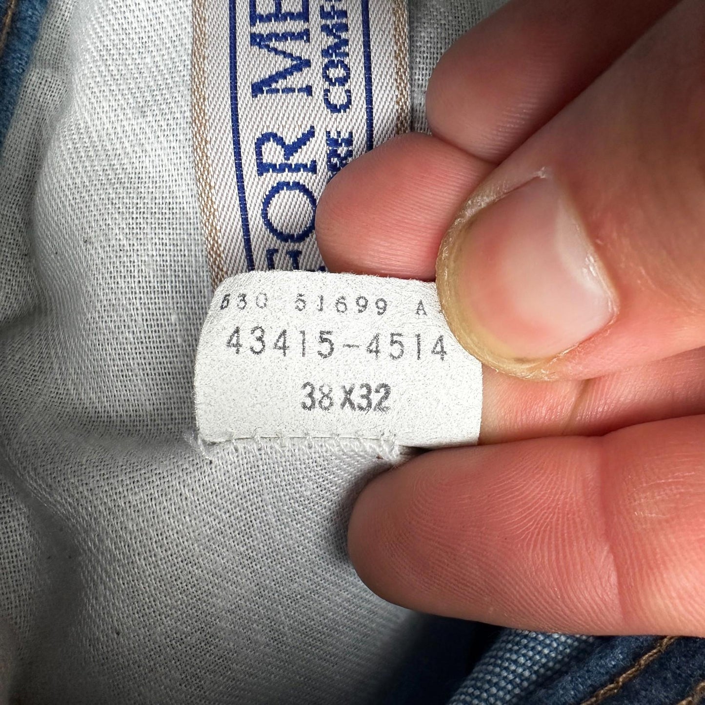 Levis VTG Orange Tab Jeans Mens 38x32 Blue 43415-4514 Fits 38x32 USA 35x31