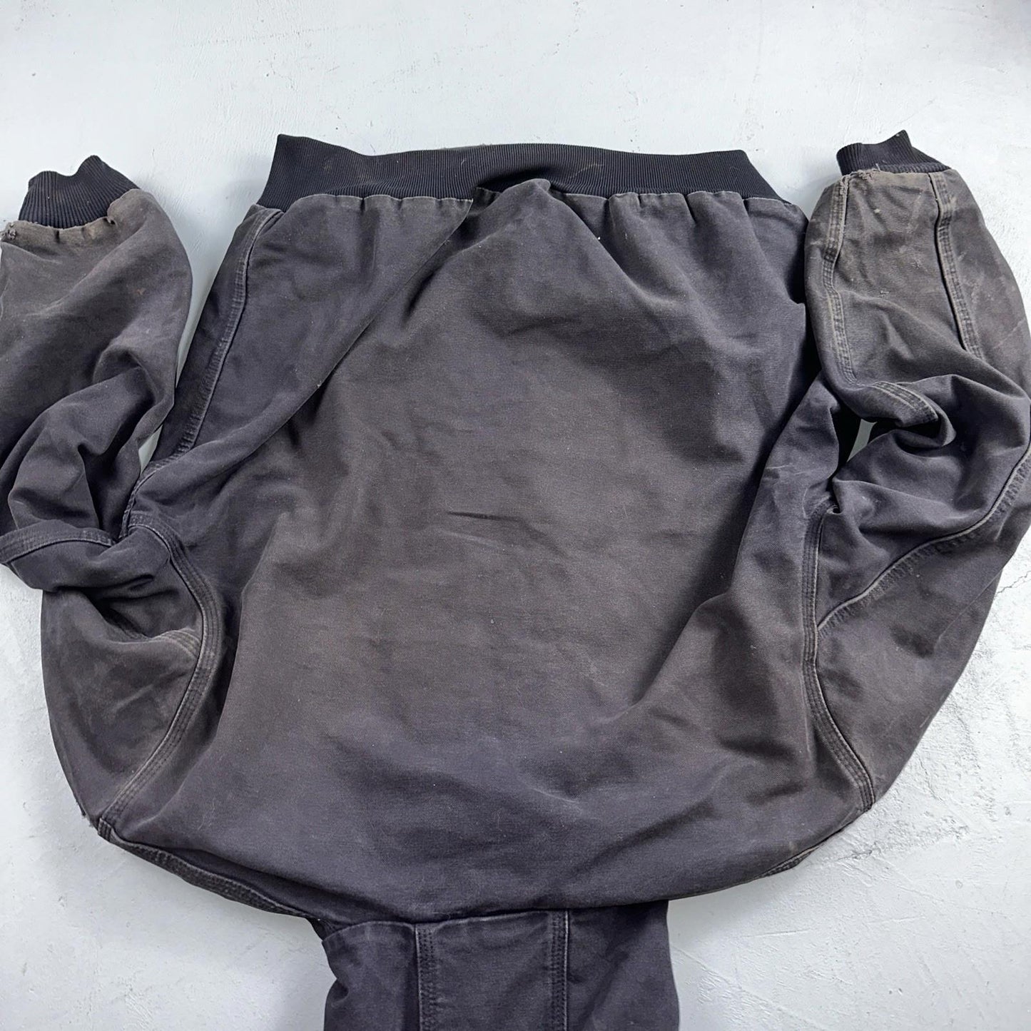 Carhartt Jacket VTG Mens Large Purple Hooded Distressed Bomber J208 MDT Thrashed