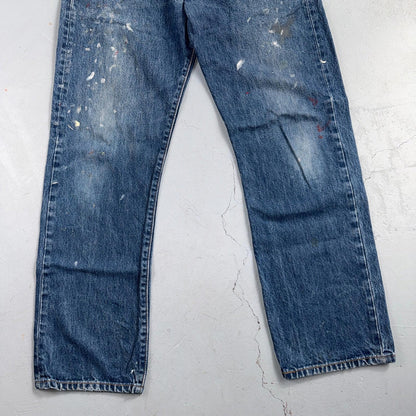 Levis 501 Vintage Y2K 90s XX Straight Leg Jeans Blue Med Wash 34x32 Act 32x30