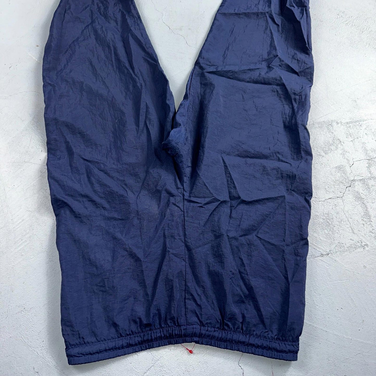 Nike VTG 90s Windbreaker Track Pants Ankle Zip Unlined Navy 1990s Essential