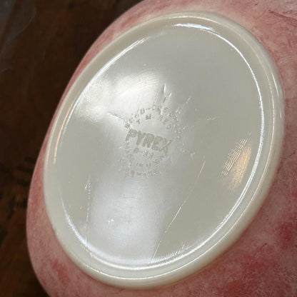 VTG RED PYREX 2.5 QT SQUARE CASSEROLE DISH 625B-025 Faded AMAZING
