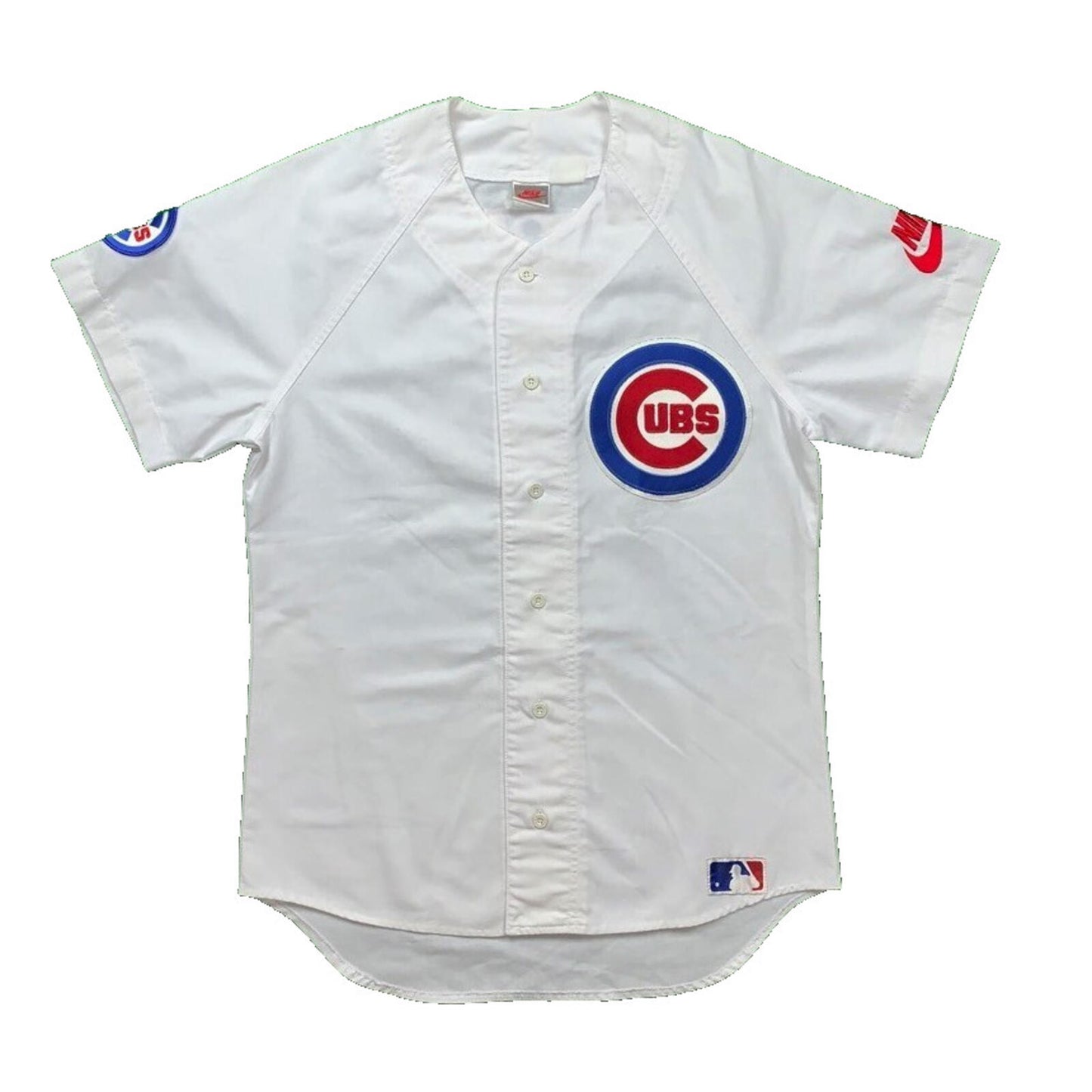 90s Chicago Cubs Jersey Vintage Nike T Shirt USA Rare MLB White Rare Jordan Rap