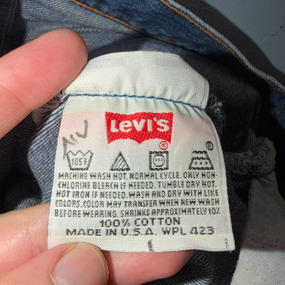 Levis 501 Vintage 90s USA XX Straight Leg Jeans Blue Med Wash 32x36 Act 31x33