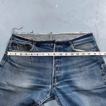 Levis 501 Vintage 80s Redline Selvedge USA XX Jeans Med Wash 31x36 Act 30x30