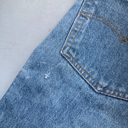 Levis 501 Vintage 80s USA XX Straight Leg Jeans Blue Light Wash 40x33 Act 38x29