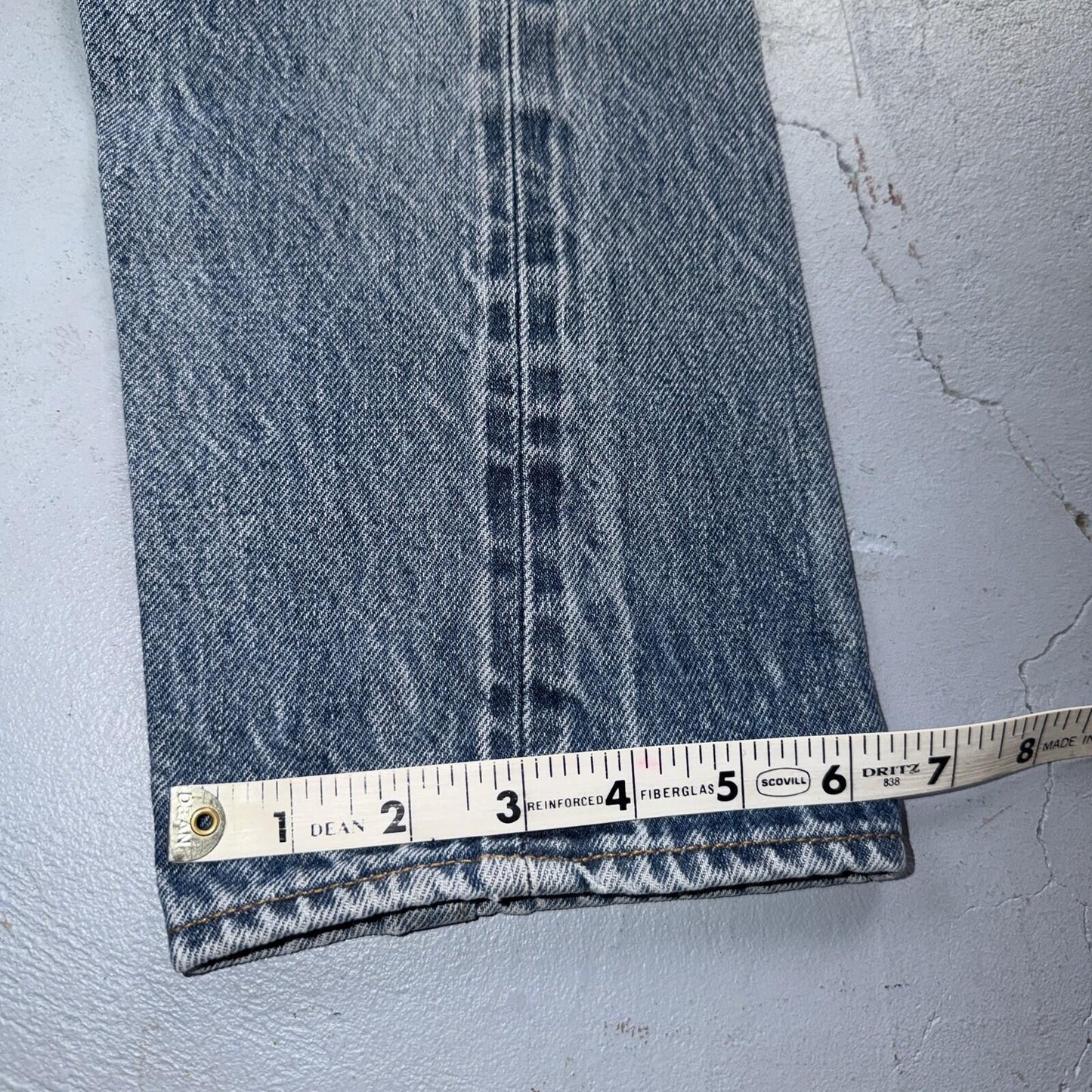 Levis 501 Vintage 80s Redline Selvedge USA XX Jeans Light Wash 31x27 Skinny