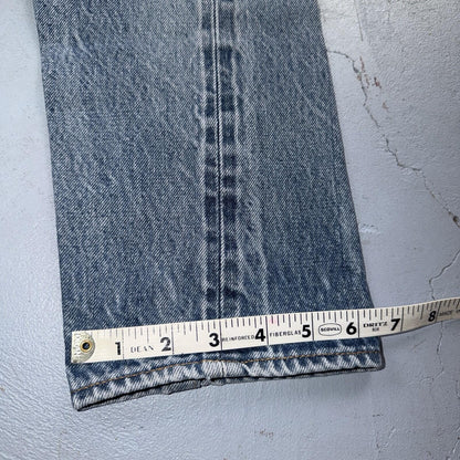 Levis 501 Vintage 80s Redline Selvedge USA XX Jeans Light Wash 31x27 Skinny