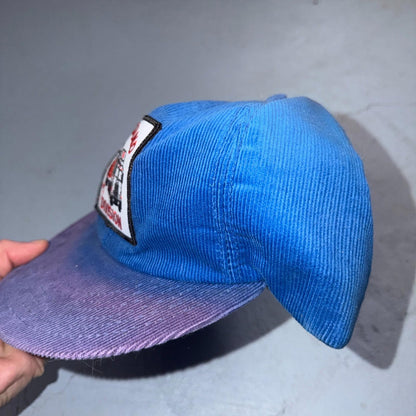 Portland Division Safeway Truck Corduroy VTG Hat Baseball Cap Snapback 80s USA