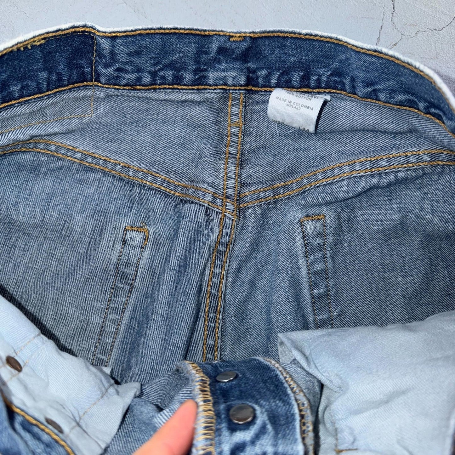 Levis 501 Vintage Y2K 90s XX Straight Leg Jeans Blue Light Wash 33x34 Act 31x31