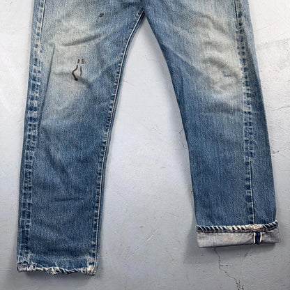 Levis 501 Vintage 70s SS Redline Selvedge USA XX Jeans Light Wash Act 31x28 Used