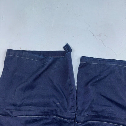 Vintage Trans Nine Rave Y2K Navy Blue Wide Leg Retro Pants Womens 30 x 30
