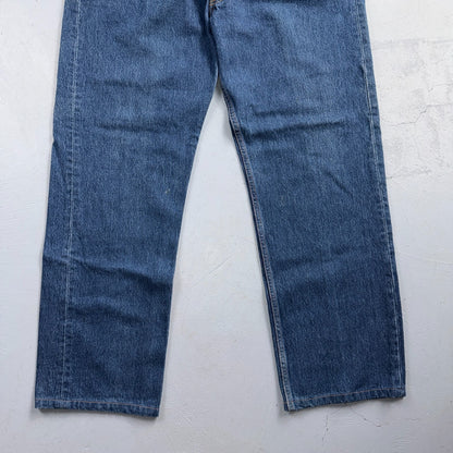 Levis 501 Vintage 90s Y2K XX Straight Leg Jeans Blue Dark Wash 38x32 Act 37x29