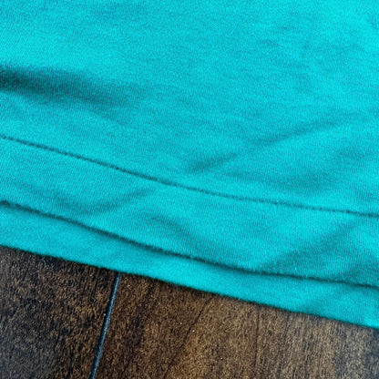 VTG Descente Mens Medium Green Long Sleeve Pullover Quarter Zip 80s 90s Japan