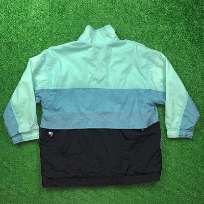 Vintage Nike Windbreaker Womens Jacket Teal 90s Running Cool Track Cute Blue